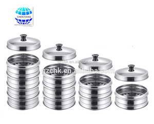 Vaporera para Comida Cantonesa/<span class=keywords><strong>Dim</strong></span> <span class=keywords><strong>Sum</strong></span> de 240 mm, de Acero Inoxidable - Product Image 1