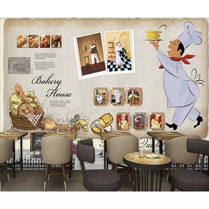 Handgemachte Wandbild benutzer definierte Bäckerei Wand kuchen 3d Wallpaper Malaysia Bahrain Wallpaper Tacloban City Wallpaper - Product Image 1