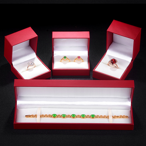 Tùy chỉnh cao cấp hiển thị bằng gỗ trường hợp đối với trang sức-cho Khuy măng sét nhẫn bông tai dây chuyền vòng tay và quà tặng - Product Image 4