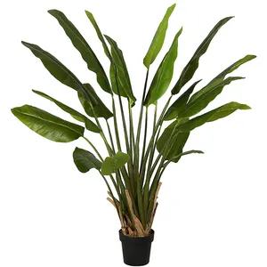 Highly Simulation PEVA 1.5m Ornamental Plastic Fake Bird of Paradise Plant