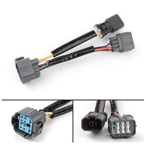 OBD2 OBD II uzatma kablosu 1-2 arayüzü 16 Pin OBDII Y Splitter bağlayıcı adaptörü kadın erkek OBD 2 teşhis kablo demeti - Product Image 4