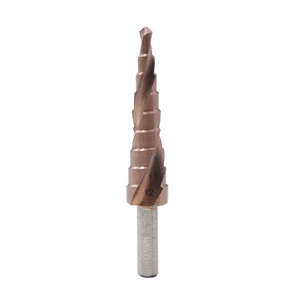 HSS M35 4-12-22-32mm <span class=keywords><strong>Step</strong></span> Cobalt Triangularl จัดการ<span class=keywords><strong>ดอก</strong></span>สว่านเกลียวแบบเป็นร่องสำหรับตัดไม้ - Product Image 4
