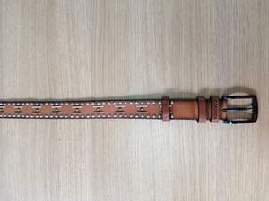 Cinture moda Rivetto Vendita Calda Studded Punk <span class=keywords><strong>Cintura</strong></span> <span class=keywords><strong>Marrone</strong></span> Delle Donne Del Cuoio Genuino <span class=keywords><strong>Cintura</strong></span> Dei Jeans - Product Image 6