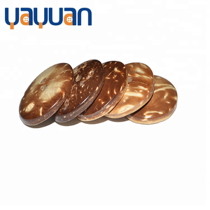 Gỗ Dừa 2 Lỗ Nút Áo Sơ Mi Màu Sắc Tự Nhiên In Ấn Nút Bán Buôn Quần Áo Phụ Kiện Dừa Khóa - Product Image 2