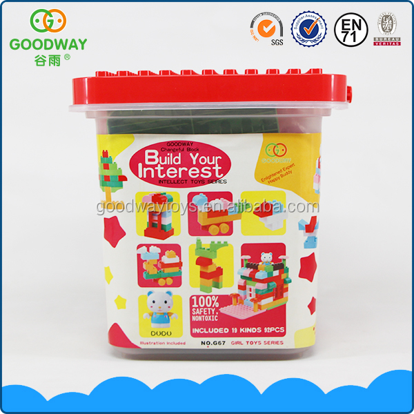 Последние интересные пластиковые diy дети пластиковые блоки