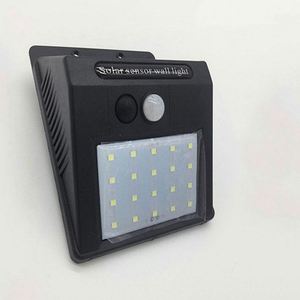 Lampada da parete per esterno ip65 impermeabile 20 led sensore di movimento solare sensore di movimento luce solare da giardino per esterno - Product Image 1