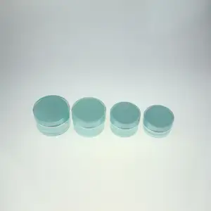 Beauté vert clair acrylique flacon airless bouteille cosmétique airless vert, dans yuyao
