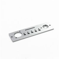 Panneau/plaque de commande en aluminium anodisé noir CNC, découpe Laser de haute précision, poinçonnage de soie