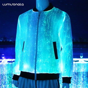 <span class=keywords><strong>Abbigliamento</strong></span> Casual Intelligente LED alla Moda Cinese per Uomo, Giacca con Fibra Ottica Luminosa - Product Image 2