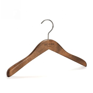 Designer <span class=keywords><strong>Vintage</strong></span> In Legno Massello <span class=keywords><strong>Appendiabiti</strong></span> Abbigliamento con Logo Nero - Product Image 3