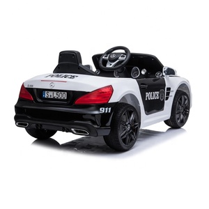 Auto Elettriche Giocattolo Mercedes Benz della Polizia con Licenza per Bambini, Auto Elettrica della Polizia Guidabile dai Bambini - Product Image 5