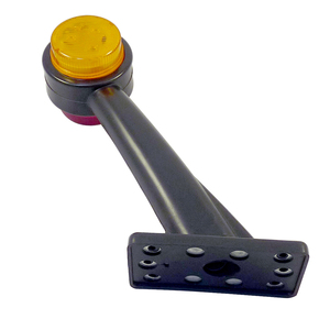 Đôi Mặt 2 Inch Vòng 3 + 3 LED Truck Trailer Side đánh dấu Giải Phóng Mặt Bằng Đèn Stalk Phác Thảo Cao Su Cánh Tay Đèn Nhỏ 60 độ - Product Image 2