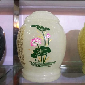 Buda Gravürlü Toptan Yapay Mermer Kremasyon Urnleri - Product Image 2
