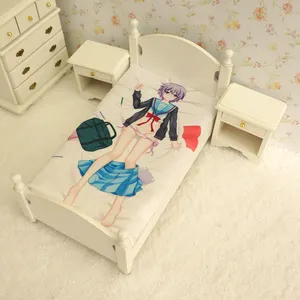 Yuki Single Bed Sheets Single Bed Sheet Factory Polyester Bed Set Anime Custom Bed Sheet Nagato Yuki