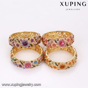 أسورة-172 xuping الماس الأمريكية مجوهرات مخصصة حسب الطلب ، 24k الذهب الإسورة - Product Image 6