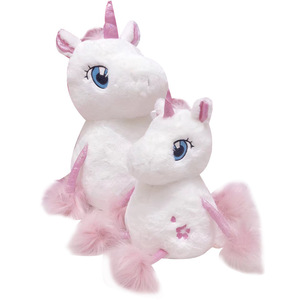Adorable Pink &amp; White <strong>Unicorn</strong> Plush Fluffy Magical <strong>Unicorn</strong> <strong>Toys</strong> for Girls - Product Image 1