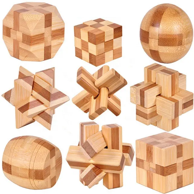 Новый дизайн IQ головоломка подарок KongMing Замок 3D деревянная взаимосвязанная игра игрушка для взрослых детей головоломка