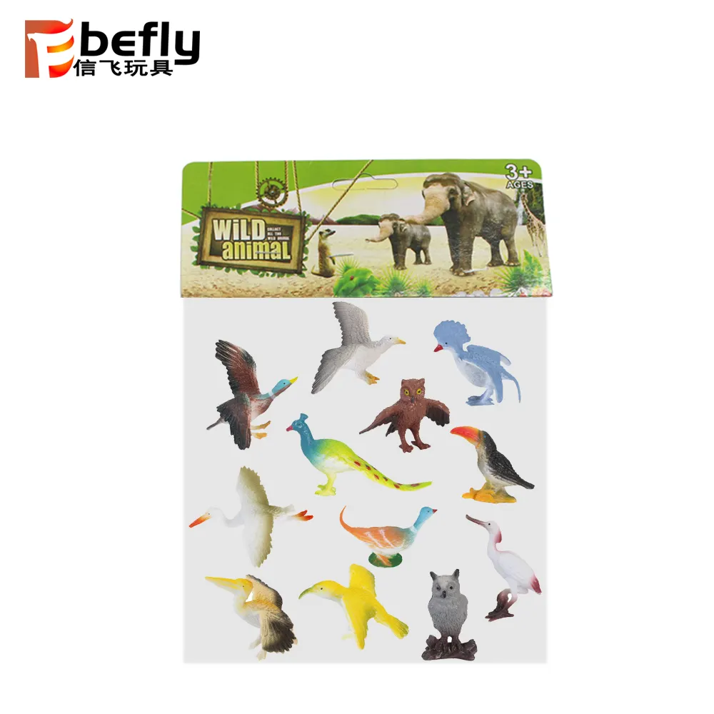 Wholesale collection gift mini plastic flying bird toys for kids 2019