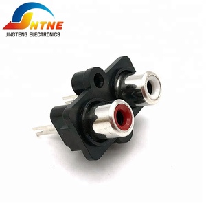 Pas cher Usine Directe Vente JTELE <span class=keywords><strong>2</strong></span> sortie <span class=keywords><strong>rca</strong></span> connecteurs 3pin <span class=keywords><strong>RCA</strong></span> Jack pour pcb mount - Product Image 1