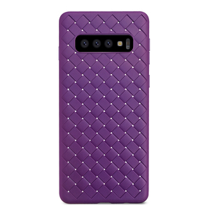 patrón de tejido suave de la cubierta del teléfono móvil del tpu para samsung s10/plus/lite - Product Image 5