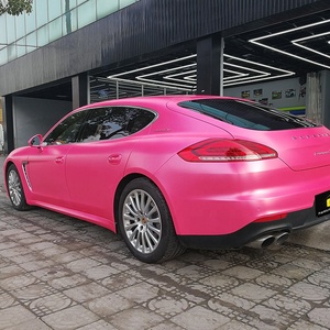 Vinilo Adhesivo para Envolver Autos, Color Rosa Flash Metálico, Película de PVC que Cambia de Color - Product Image 5