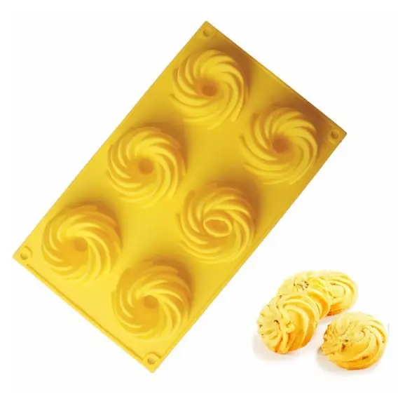 Yeni varış silikon mat pişirme dikdörtgen benzersiz şekilli altı bardak kek pop kalıp çerez ruh hali