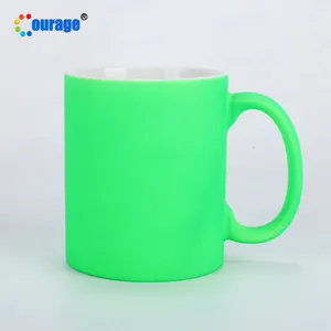 Fluorescent 11oz Mug Sublimation Printing Ceramic Mugs with Custom Logo M-28