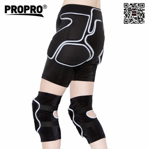 Ensemble pantalon rembourré et genouillères, avec coussinet noir et gris, pour le Ski, le vélo, le vtt, la Snowboard, la neige, le sport, disponible en chine, prix d'usine - Product Image 2
