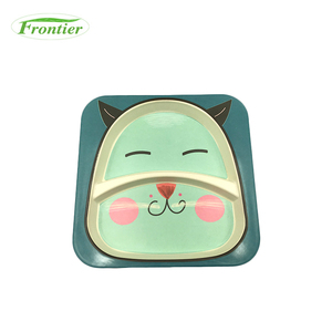 Approuvé PAR LA FDA <span class=keywords><strong>Écologique</strong></span> Fiber De <span class=keywords><strong>Bambou</strong></span> Enfants Incassables Carré <span class=keywords><strong>Vaisselle</strong></span> - Product Image 2