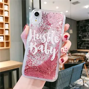 Goede Kwaliteit Roze Kleur Glitter Liquid Water Telefoon Case voor iPhone 8 8 plus 7 7 PLUS