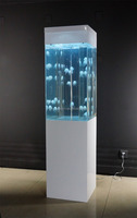 H63//1.6m Colonne d'aquarium LED sur pied en forme de méduse pour la décoration de la maison, du bureau et de l'hôtel