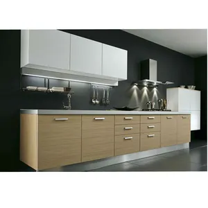 Maple solid wood coffee glazing Kitchen Cabinet designed-kitchen cabinet price