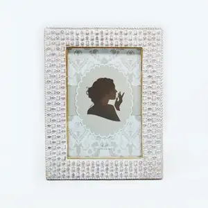 Industrial texture photo frame award certificate degree metal bead faced picture frame