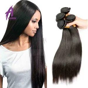 Hot selling women human hair extension long straight synthetic hair extension