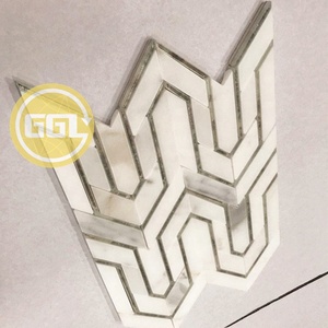 <span class=keywords><strong>Mosaico</strong></span> di <span class=keywords><strong>pietra</strong></span> 2019 di Modo Mattonelle di <span class=keywords><strong>Mosaico</strong></span> di Marmo A Getto D'acqua - Product Image 3