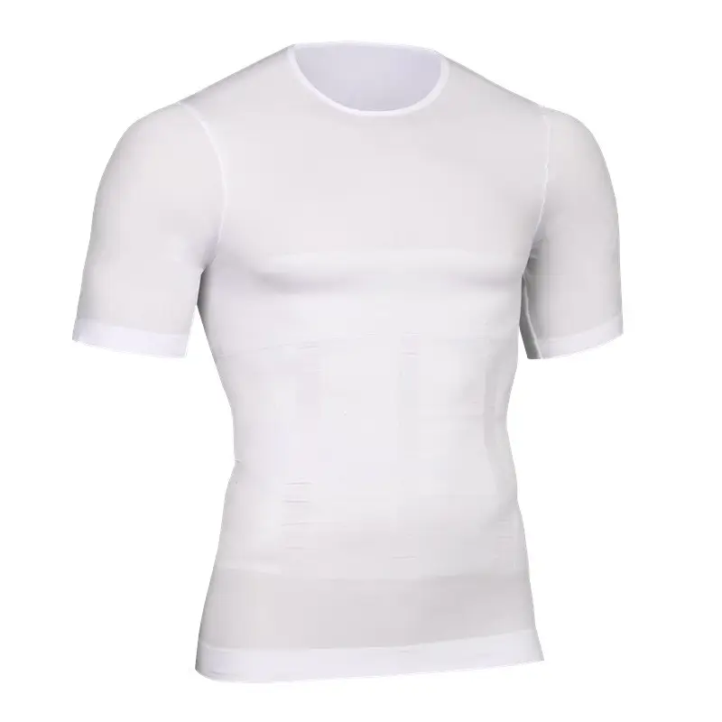 Colete elástico de compressão para homens, camisa de compressão masculina térmica emagrecedora, camisa de emagrecimento, camisa para barriga e cintura