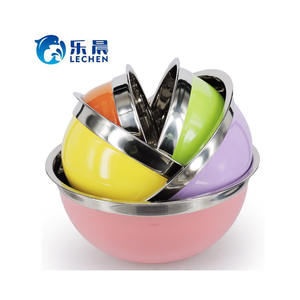 Bol mélangeur personnalisé avec fond de Gel, ustensiles de cuisine en acier inoxydable, <span class=keywords><strong>pour</strong></span> salade - Product Image 3