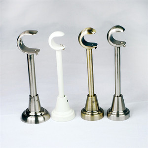 Staffe per Aste di Tende Decorative in Metallo Personalizzate Stardeco, Supporti da Soffitto in Acciaio Inox da 25mm, Accessori per Aste di Tende - Product Image 1
