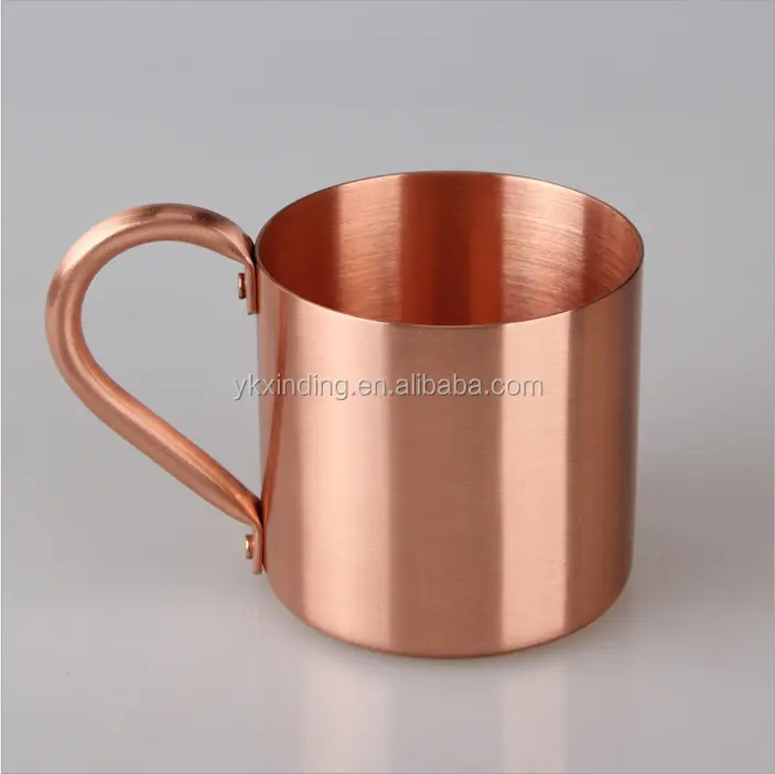 350ml 100% Solid Copper Moscow Pule Mug with straight edge