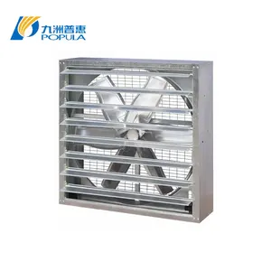 Ventilador de escape fixo na parede, ventilador axial industrial do obturador 24 polegadas