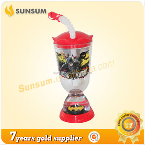 CE/UE Desechable 12 oz vaso de plástico con tapa y paja de calidad alimentaria - Product Image 1