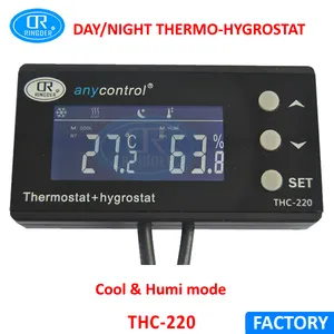 Ringder THC-220 incubadora de temperatura umidade ovo digital, controlador de temperatura