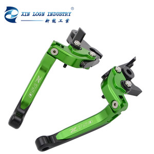 Pour <span class=keywords><strong>KAWASAKI</strong></span> <span class=keywords><strong>Z750</strong></span> Z 750 2007-2012 accessoires de moto réglable pliant extensible leviers d'embrayage de frein couleur verte - Product Image 2