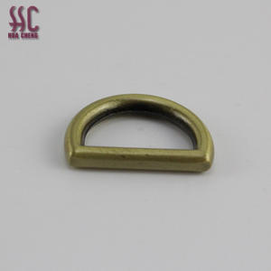 Hoge Kwaliteit Dame Handtas Hardware Accessoires Zinklegering Materiaal Gegoten Sterke Metalen <span class=keywords><strong>D</strong></span> Ring - Product Image 3