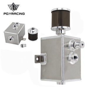 Réservoir d'huile universel 2l en aluminium, avec respirateur et robinet de vidange, réservoir de carburant carré déformé, réservoir d'huile - Product Image 2