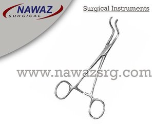 Los mejores instrumentos quirúrgicos Producto Subramanian Abrazadera aórtica 16cm Instrumentos cardiovasculares quirúrgicos de acero inoxidable - Product Image 2