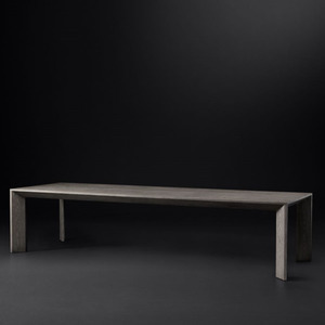 Lüks yemek odası mobilyası mutfak masa İtalyan Minimalist dikdörtgen 8 kişilik katı ahşap yemek masası - Product Image 4