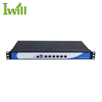 Châssis de pare-feu de routeur 1U, ports SFP, mini PC, matériel Pfsense, serveur en rack réseau 6 LAN avec modem 4G
