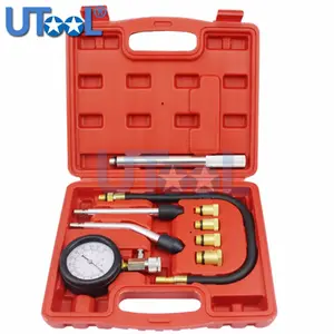 Benzinemotor Compressie Tester Tool Kit Met Extension Bar 0 ~ 300psi M10 M12 M14 M18 Adapter