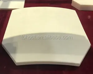 Alta pureza 99,8% alumina cerâmica proteção placa telha